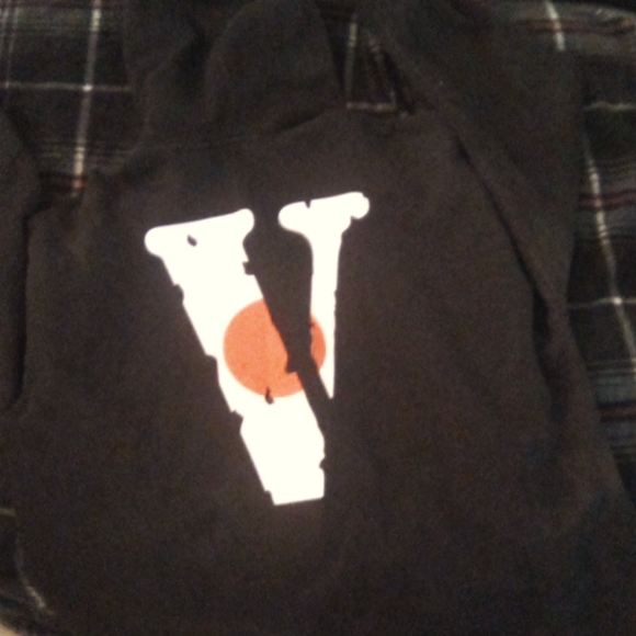 Black white and orange vlone hoddie - Picture 3 of 7
